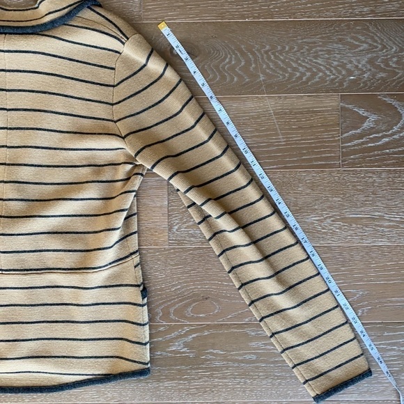Nordstrom Halogen Fall Wool-Blend Sweater Blazer | Tan & Gray | L - Picture 7 of 7